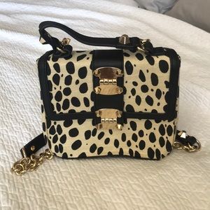Sole society modern leopard bag